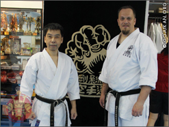 Sensei Eugene in Hong Kong with Sensei Siegel Cheung