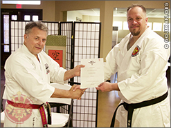 Sensei Eugene in Hong Kong with Sensei Siegel Cheung